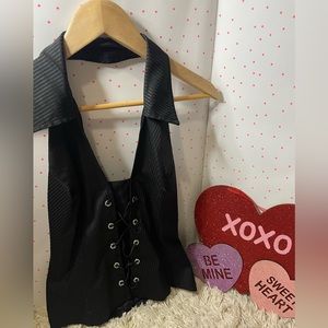 Black stylish vest